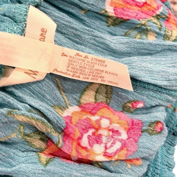 Matilda Jane Womens Medium Long Walks Shorts Floral Pull On Green Pink 27698B - Picture 13 of 16